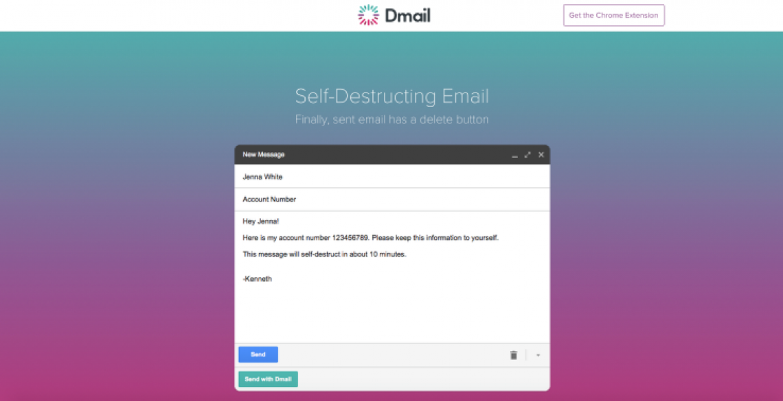 Отправление само-уничтожающихся писем с Dmail
