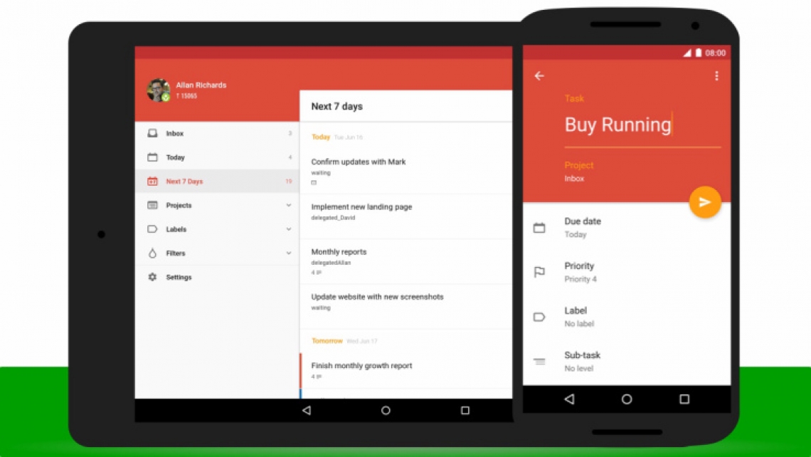 Менеджер задач Todoist выпустил новое, улучшенное приложение на Android